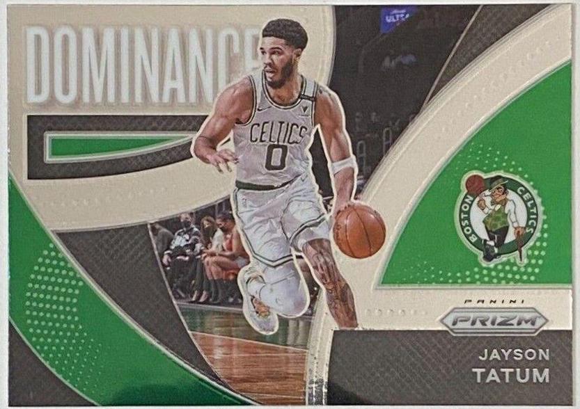 Jayson Tatum #5 Basketball Cards 2021 Panini Prizm Dominance
