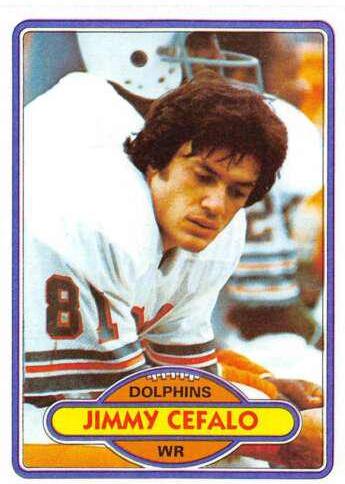 Jimmy Cefalo #158 Football Cards 1980 Topps