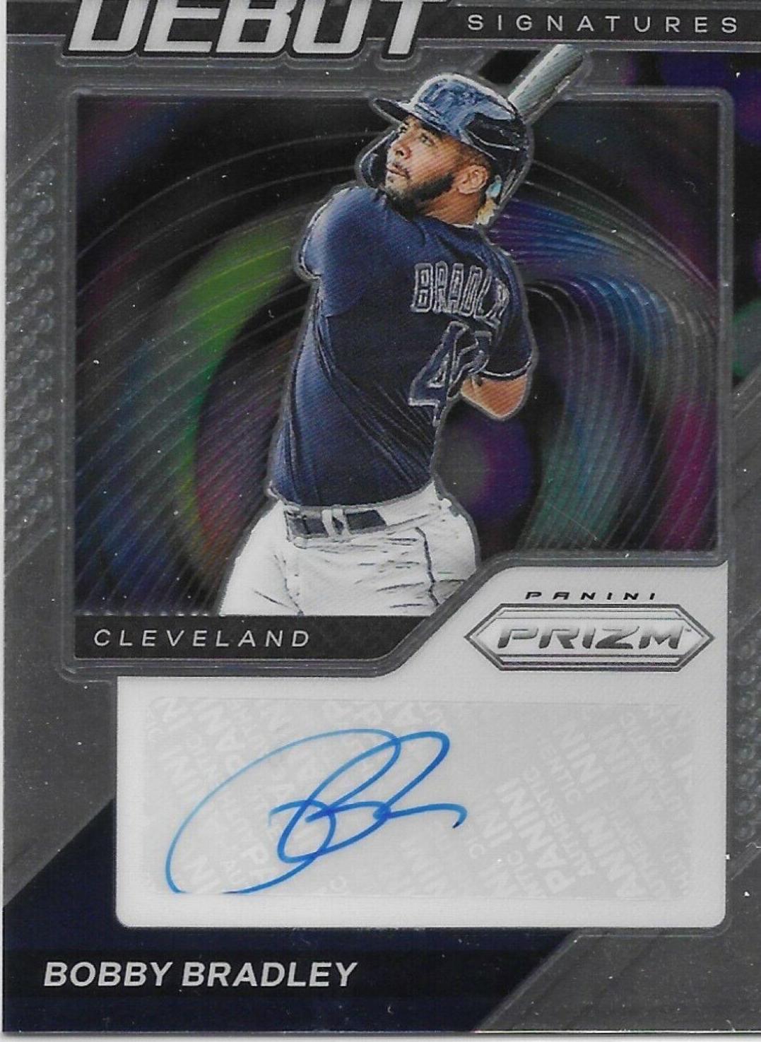 Bobby Bradley #DS-BB Baseball Cards 2021 Panini Prizm Debut Signatures