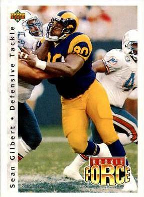 Sean Gilbert #424 Football Cards 1992 Upper Deck