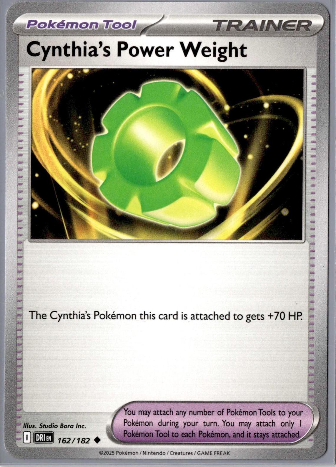 Cynthia's Power Weight #162 Pokemon Destined Rivals