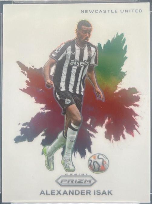 Alexander Isak #12 Soccer Cards 2023 Panini Prizm Premier League Color Blast