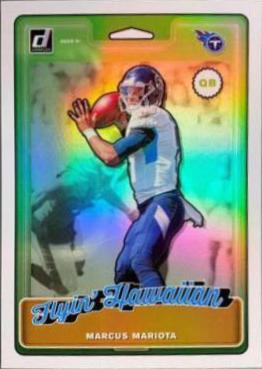Marcus Mariota #NN 9 Football Cards 2019 Donruss Nicknames