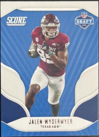 Jalen Wydermyer #D13 Football Cards 2022 Panini Score NFL Draft