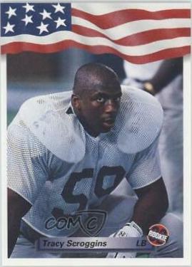Tracy Scroggins #38 Football Cards 1992 All World