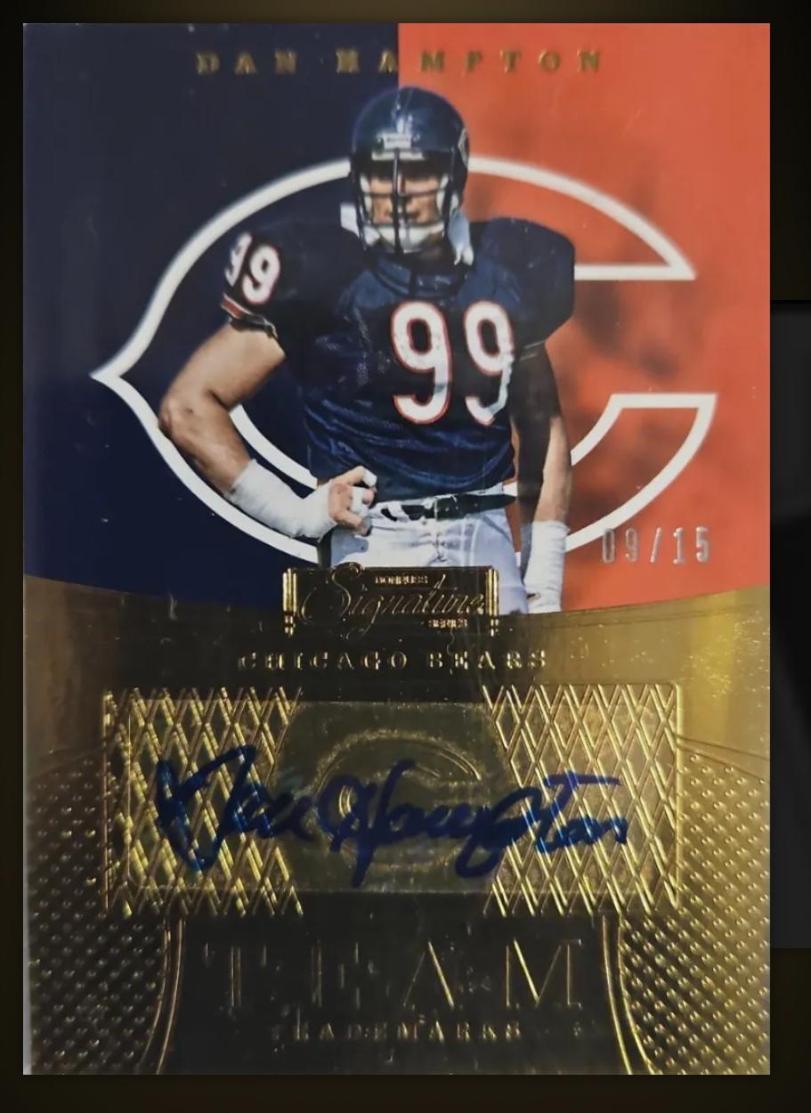 Dan Hampton #TT-DH Football Cards 2016 Panini Donruss Signature Series