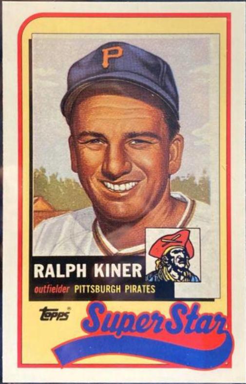 Ralph Kiner #36 Baseball Cards 1989 Topps Ljn Baseball Talk