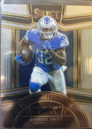 D'Andre Swift Football Cards 2020 Panini Select Rookie Selections
