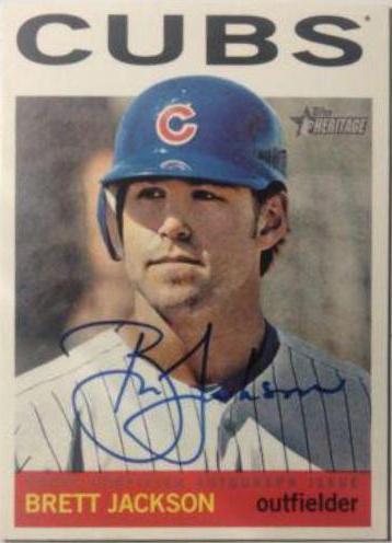 Brett Jackson #BJ Baseball Cards 2013 Topps Heritage Real One Autographs