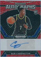 Bub Carrington [Red] #RSI-BCW Basketball Cards 2024 Panini Prizm Rookie Signature Prices