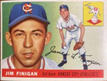 Jim Finigan #14 Baseball Cards 1955 Topps