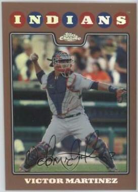 Victor Martinez #17 Baseball Cards 2008 Topps Chrome