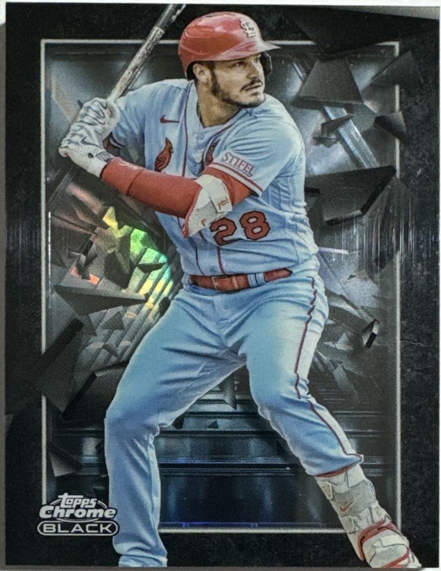 Nolan Arenado #DOD-17 Baseball Cards 2024 Topps Chrome Black Depth of Darkness