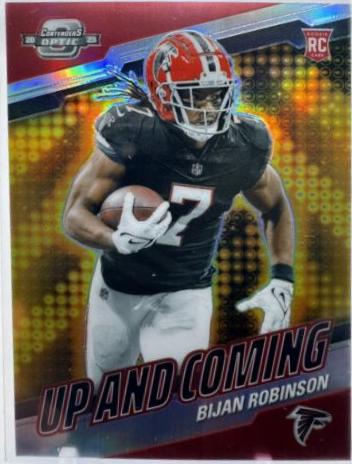 Bijan Robinson #3 Football Cards 2023 Panini Contenders Optic Up and Coming