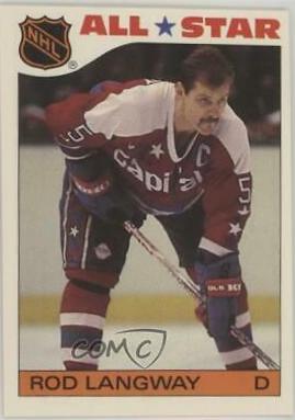 Rod Langway #10 Hockey Cards 1985 Topps Stickers