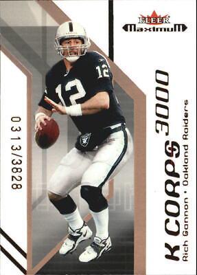 Rich Gannon #5 KC Football Cards 2002 Fleer Maximum K Corps