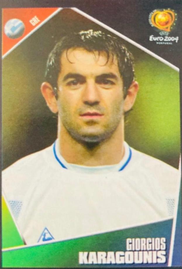 Giorgios Karagounis #45 Soccer Cards 2004 Panini UEFA Euro