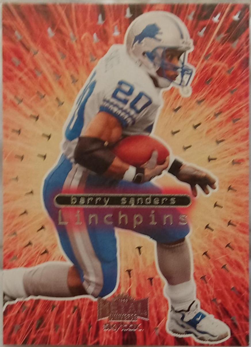 Barry sanders #6 Football Cards 1999 Metal Universe Linchpins