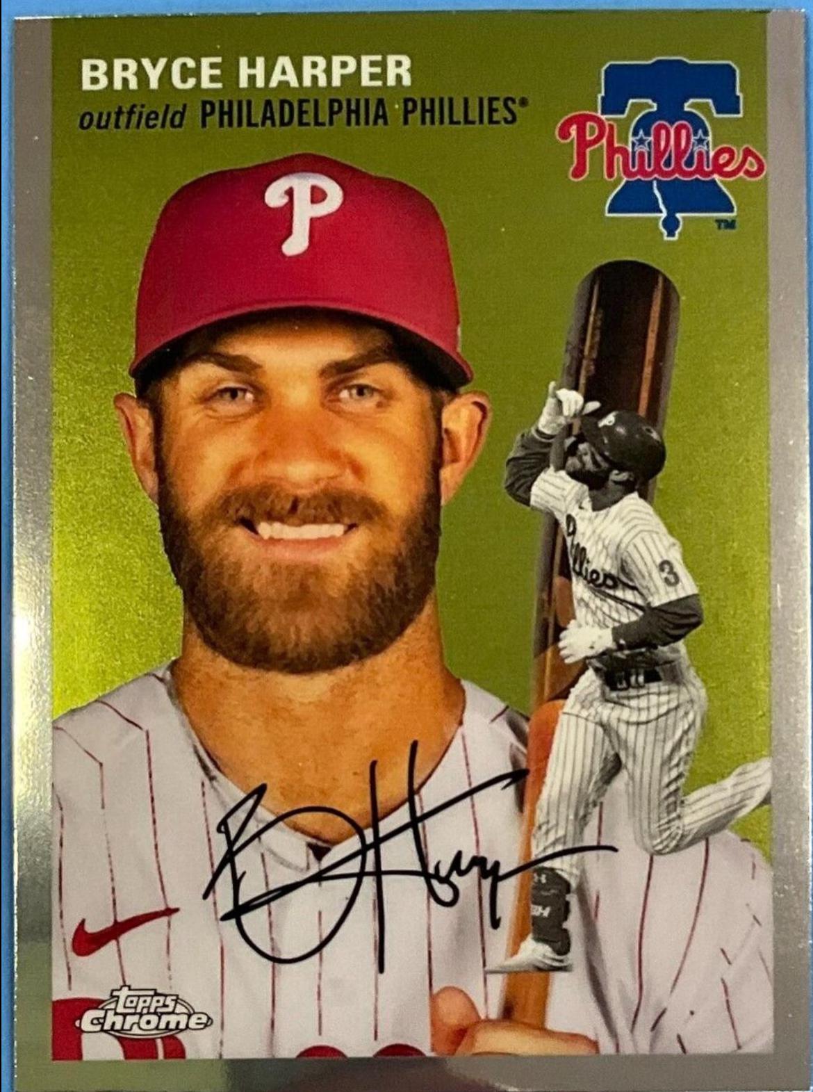 Bryce Harper #337 Baseball Cards 2023 Topps Chrome Platinum Anniversary