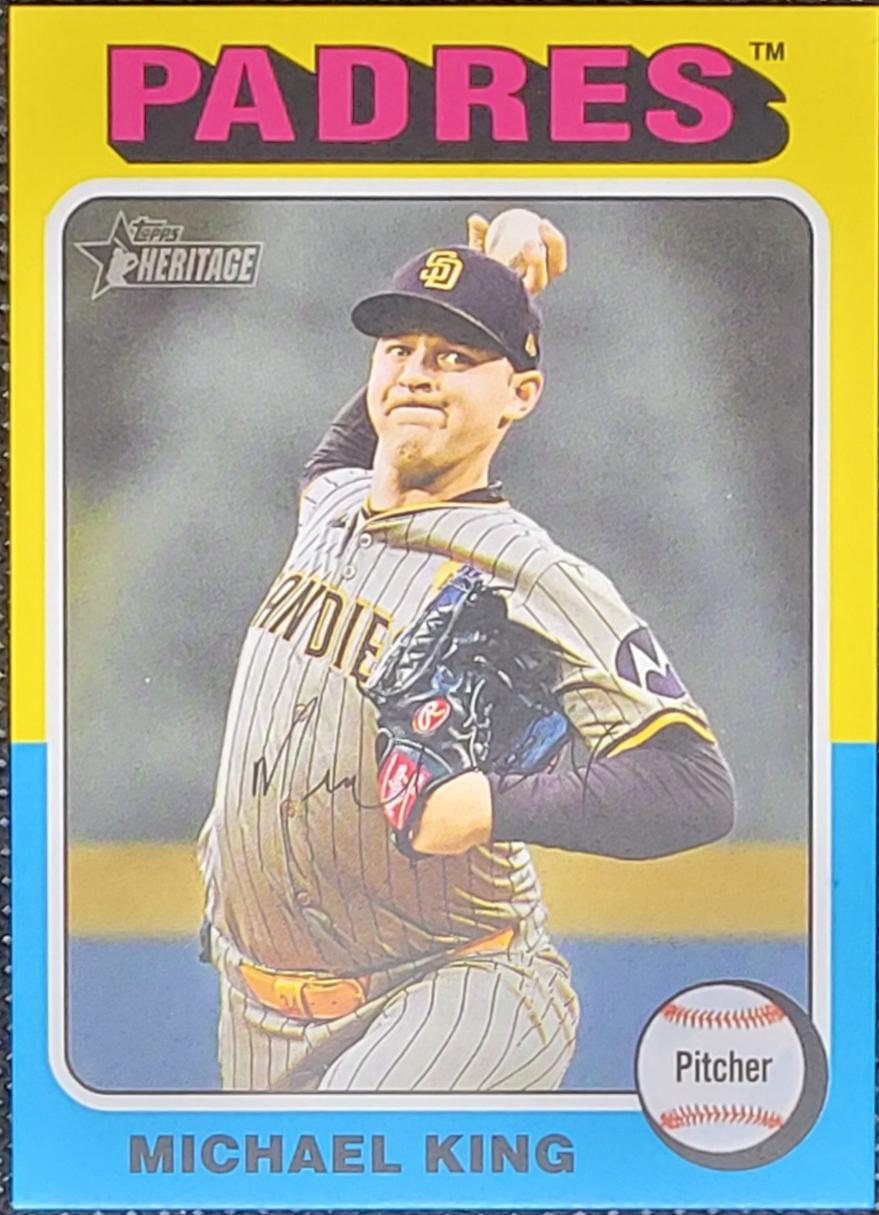 Michael King #701 Baseball Cards 2024 Topps Heritage Mini
