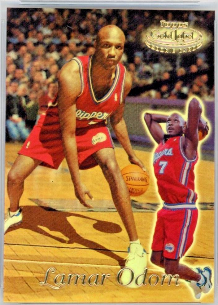 Lamar Odom #89 Basketball Cards 1999 Topps Gold Label