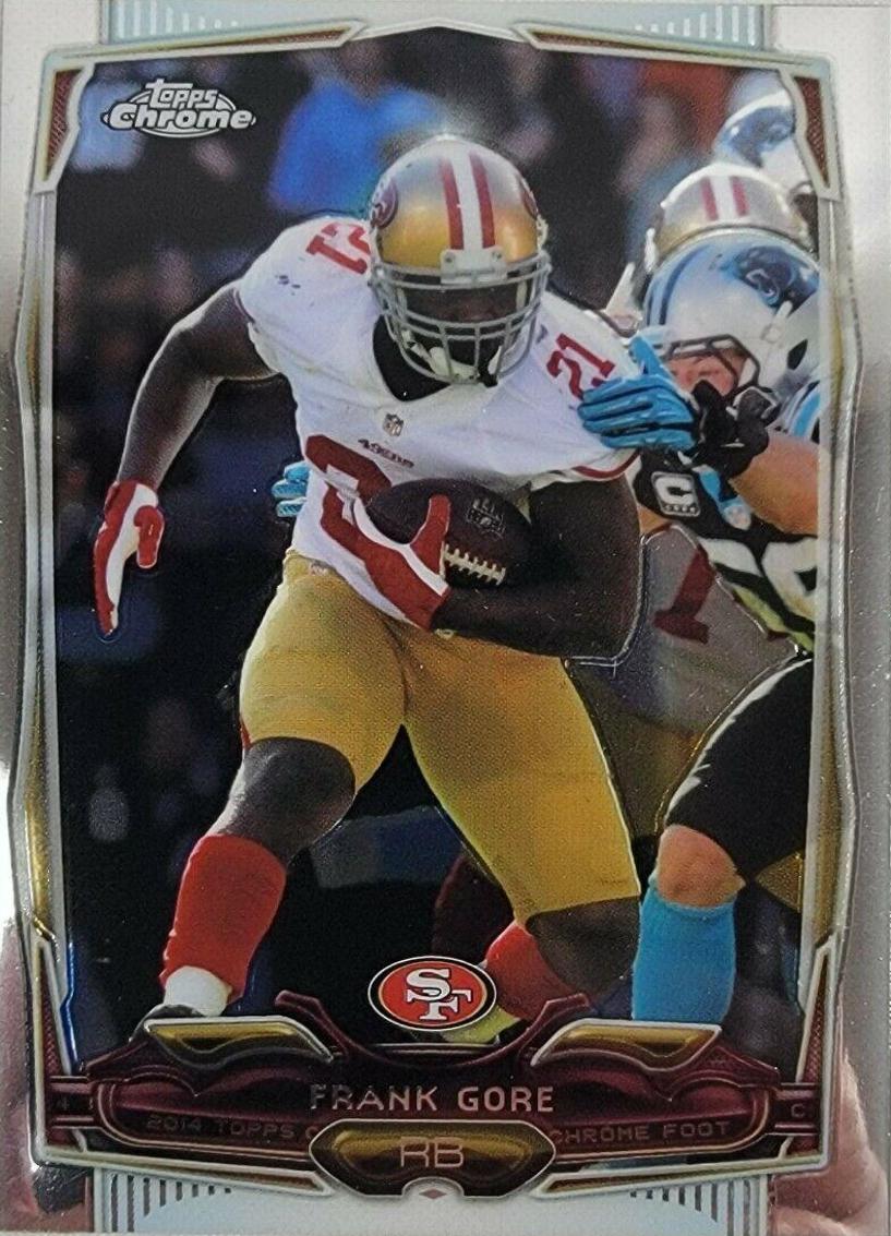 Frank Gore #1 Football Cards 2014 Topps Chrome Mini
