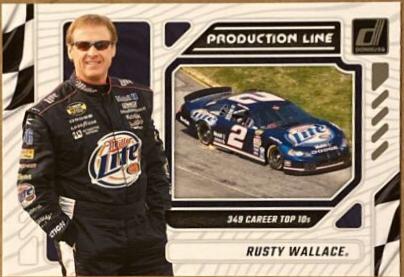 Rusty Wallace #4 Racing Cards 2024 Donruss NASCAR Production Line
