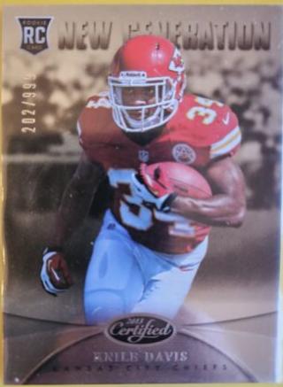 Knile Davis #254 Football Cards 2013 Panini Certified