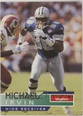 Michael Irvin #37 Football Cards 1995 Skybox Impact