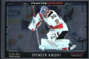 Spencer Knight #PD-11 Hockey Cards 2021 O-Pee-Chee Platinum Photo Driven