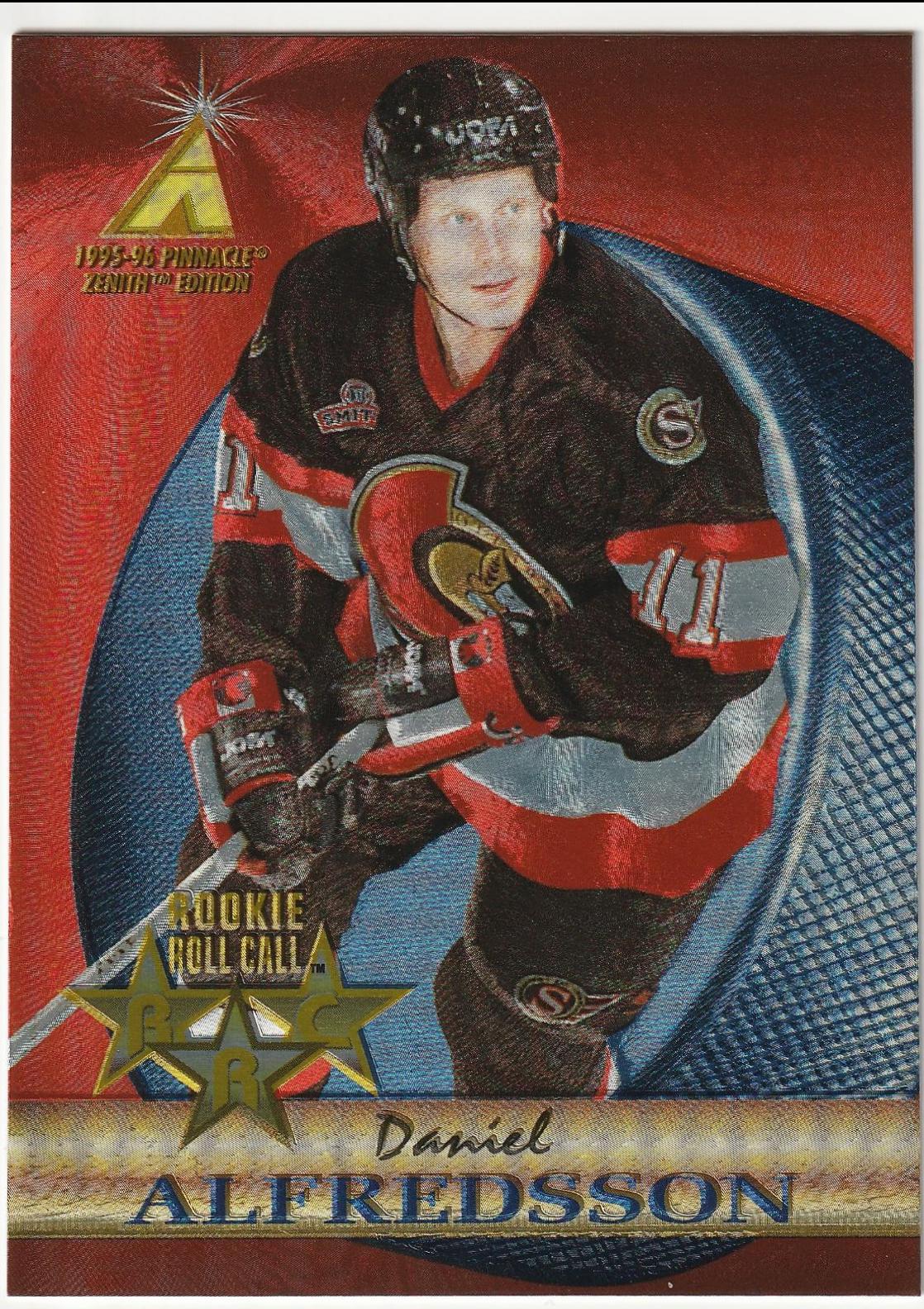 Daniel Alfredsson #10 Hockey Cards 1995 Zenith Rookie Roll Call