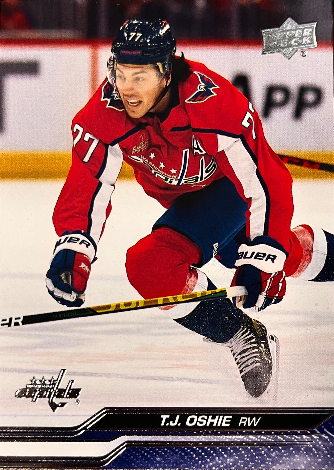 T.J. Oshie #438 Hockey Cards 2023 Upper Deck