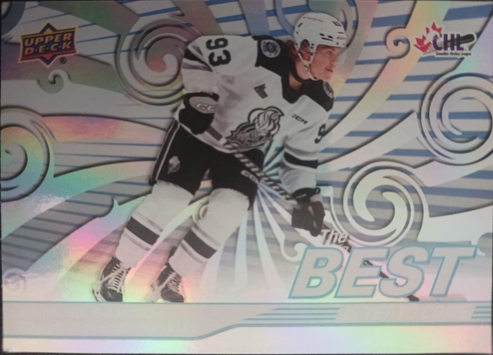 Samuel Savoie #BYC-9 Hockey Cards 2023 Upper Deck CHL Best Is Yet to Come
