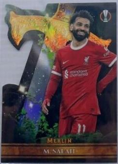 Mohamed Salah #SW-4 Soccer Cards 2023 Topps Merlin UEFA Sword Card