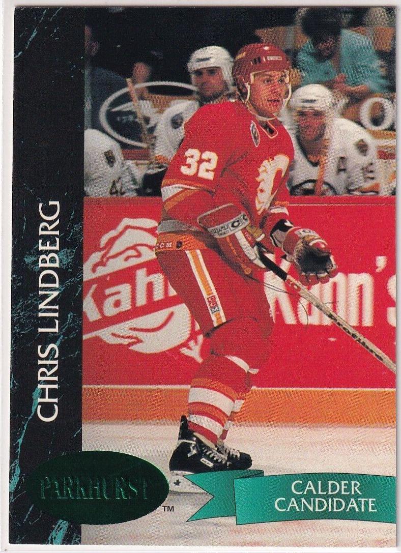 Chris Lindberg #27 Hockey Cards 1992 Parkhurst