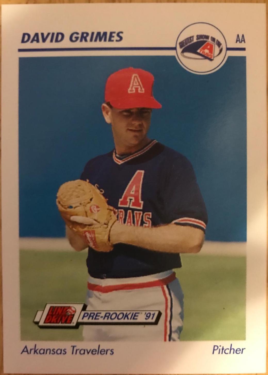 David Grimes #35 Baseball Cards 1991 Impel Line Drive Pre Rookie AA