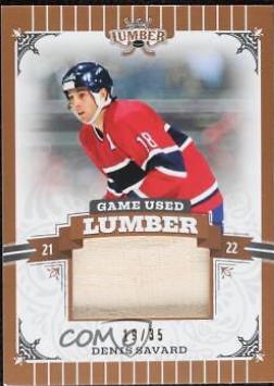 Denis Savard #GUL-DS2 2021 Leaf Lumber Game Used Hockey