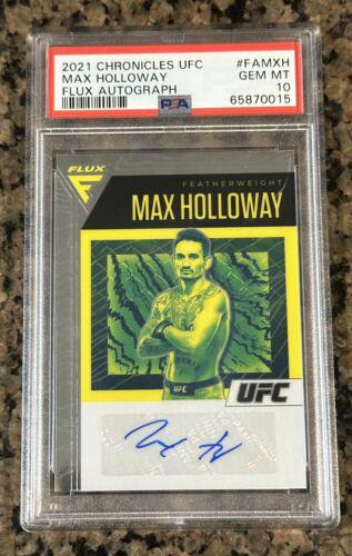 Max Holloway #FA-MXH Ufc Cards 2021 Panini Chronicles UFC Flux Auto