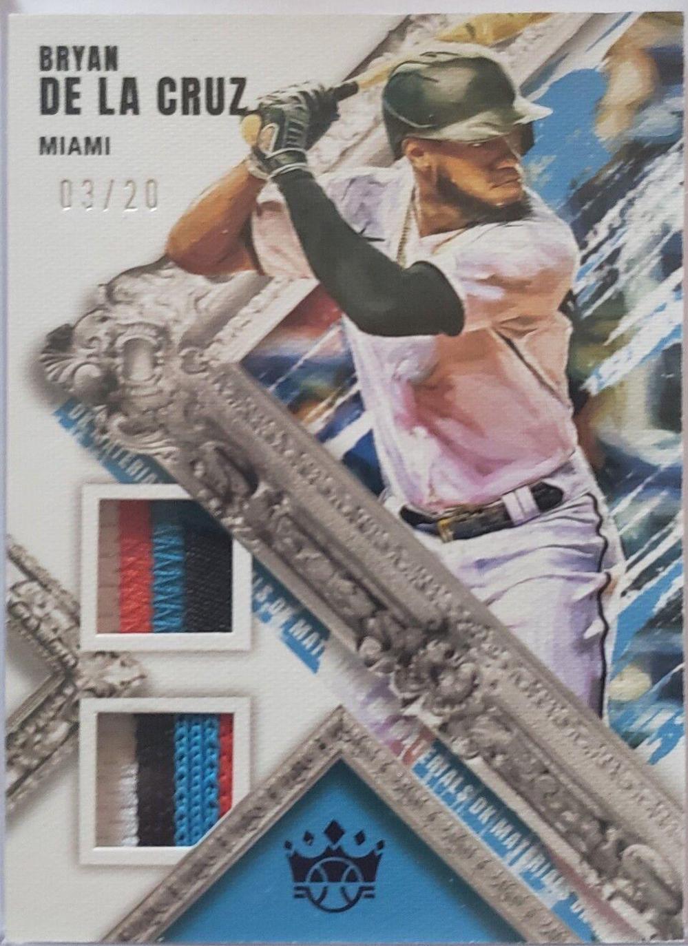 Bryan De La Cruz #DKM-BD Baseball Cards 2022 Panini Diamond Kings DK Materials