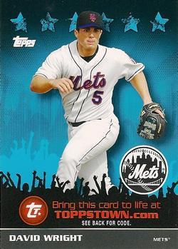 David Wright #TTT32 Baseball Cards 2009 Topps Toppstown