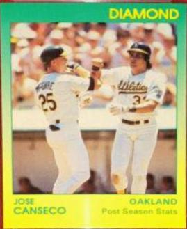Jose Canseco #39 Baseball Cards 1991 Star Diamond Series