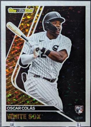 Oscar Colas #BG-7 Baseball Cards 2023 Topps Update Black Gold
