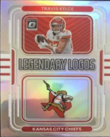 Travis Kelce #LL-12 Football Cards 2022 Panini Donruss Optic Legendary Logos