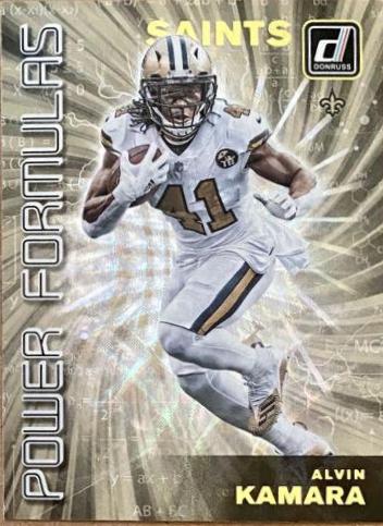 Alvin Kamara #PF 8 Football Cards 2019 Donruss Power Formulas