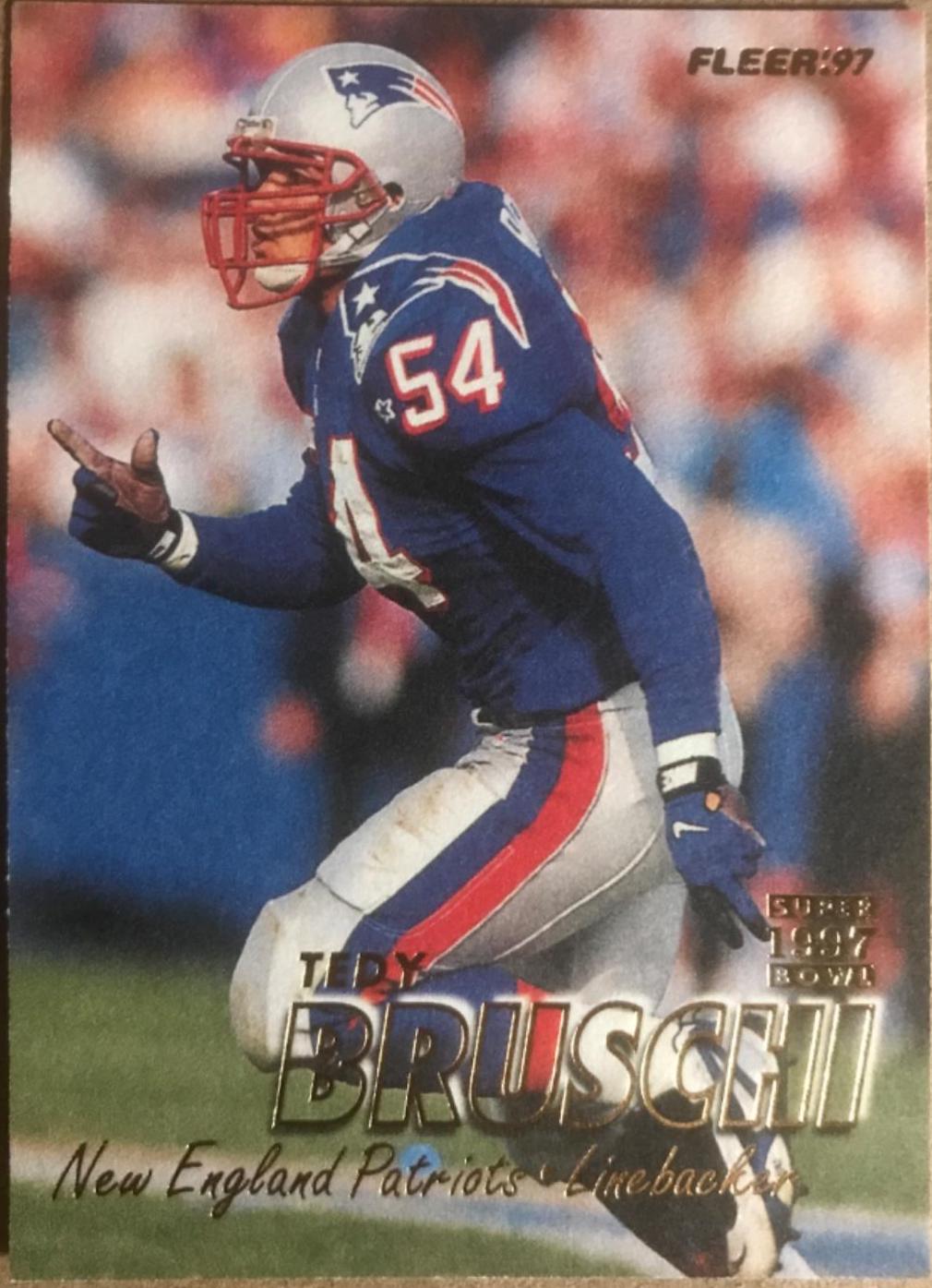 Tedy Bruschi #41 Football Cards 1997 Fleer