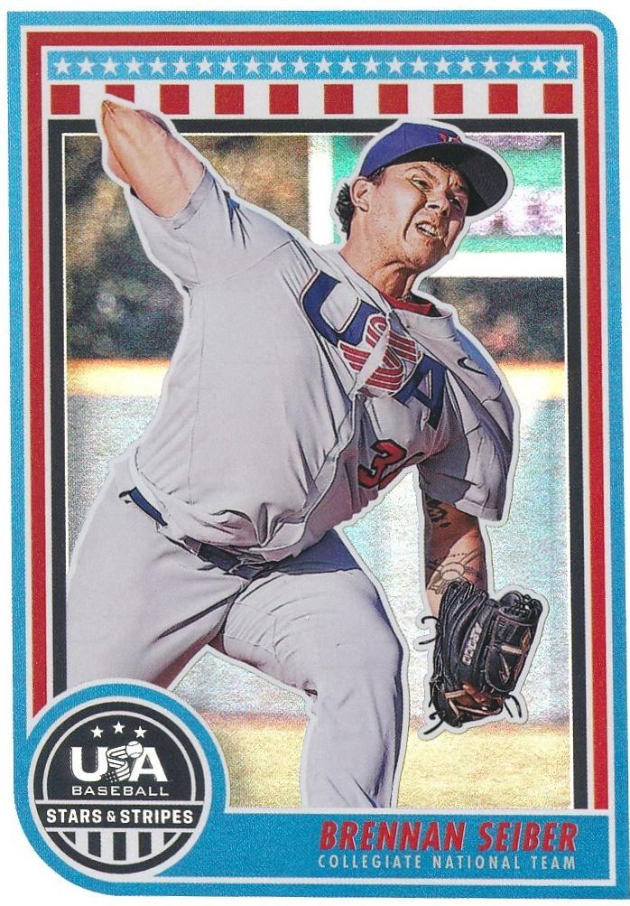 Brennan Seiber #9 2025 Panini Stars & Stripes Baseball