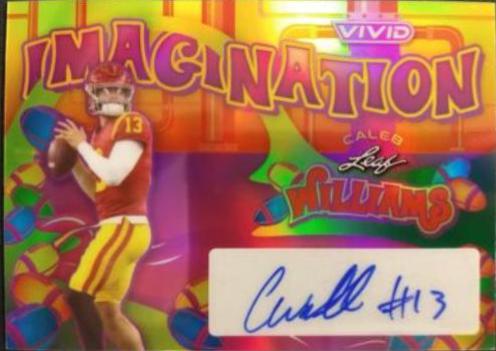 Caleb Williams #VI-CW1 Football Cards 2023 Leaf Vivid Autographs Imagination
