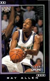 Ray Allen #85 Basketball Cards 2001 Fleer Genuine