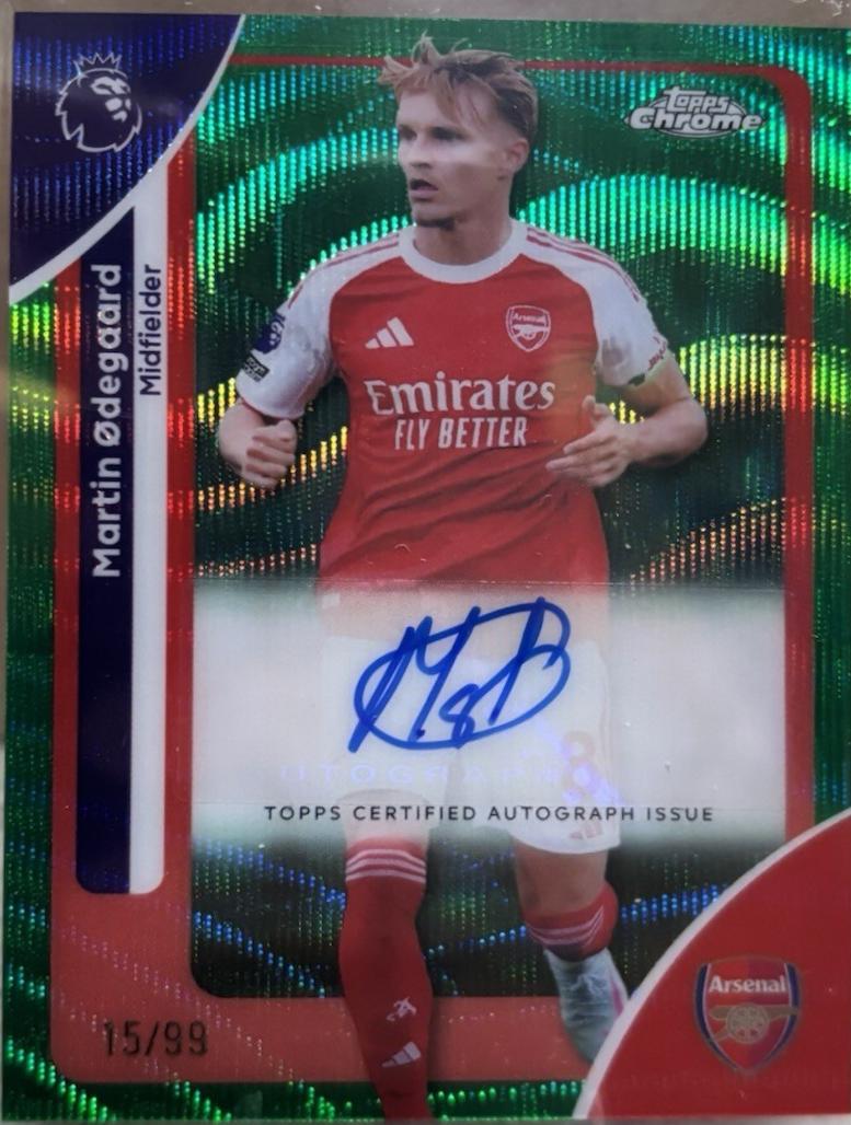 Martin Odegaard [Green Wave Refractor] #CA-MO Prices | 2026 Topps
