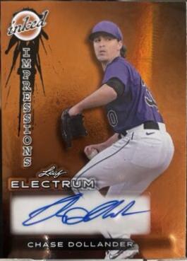 Chase Dollander #II-CD1 Baseball Cards 2024 Leaf Electrum Inked Impressions
